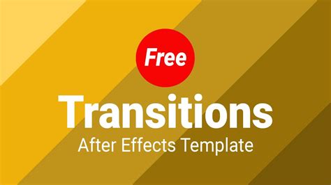 After Effects Transition Templates Gallery